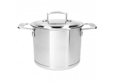 Silver 7 Marmite 20 cm Inox 5 L avec Couvercle