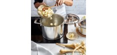 Silver 7 Marmite 20 cm Inox 5 L avec Couvercle