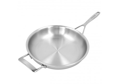 Silver 7 Poêle à Frire Inox 28 cm avec Contre-Poignée 
