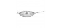 Silver 7 Poêle à Frire Inox 32 cm avec contre-poignée 