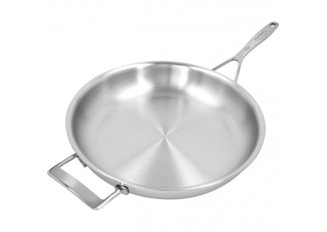 Silver 7 Poêle à Frire Inox 32 cm avec contre-poignée 
