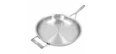 Silver 7 Poêle à Frire Inox 32 cm avec contre-poignée 