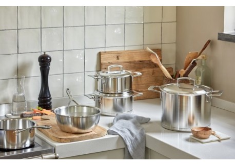 Silver 7 Sauteuse Basse Inox 24 cm 2,75 L avec Couvercle