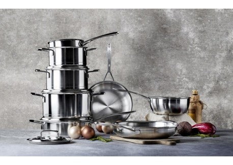 Silver 7 Sauteuse Basse Inox 24 cm 2,75 L avec Couvercle