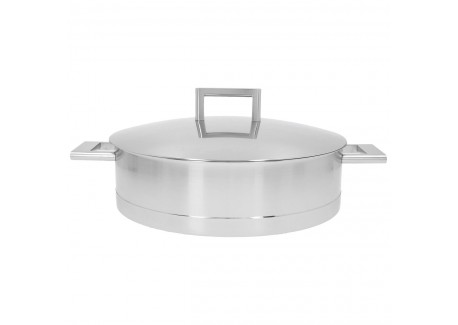 John Pawson 7 Lage Kookpot 28 cm 4,8 L met Deksel RVS