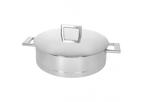 John Pawson 7 Lage Kookpot 28 cm 4,8 L met Deksel RVS