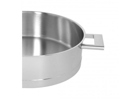 John Pawson 7 Faitout Bas 28 cm 4,8 L avec Couvercle Inox