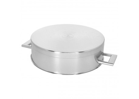 John Pawson 7 Faitout Bas 28 cm 4,8 L avec Couvercle Inox