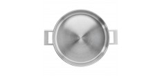John Pawson 7 Faitout Bas 28 cm 4,8 L avec Couvercle Inox