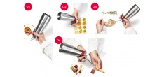 Fill-It Douilles Aiguilles Injection Inox pour Siphons de cuisine 4 pc