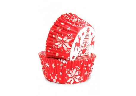 Caissettes Cupcakes Papier Noël 36 pcs 5 cm