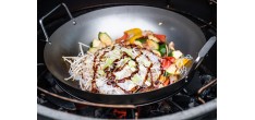 Wok Acier Carbone 40 cm avec Spatule Bambou