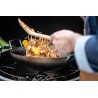 Zie dia Stalen Wok  40 cm met Bamboe Spatel