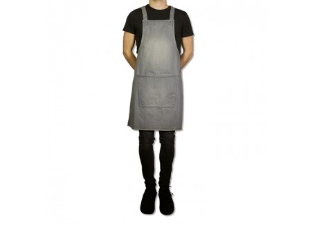 Suspender Aprons Keukenschort Denim Grey