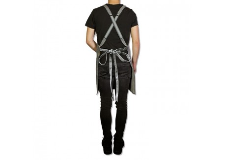 Suspender Aprons Tablier à Bretelles Denim Grey