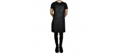 Suspender Aprons Keukenschort Zwart Leer