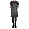 Zie dia Vintage BBQ Aprons Keukenschort Leer Grijs