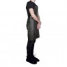 Zie dia Vintage BBQ Aprons Keukenschort Leer Grijs