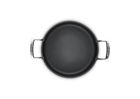 Les Forgées Antikleef Sauteuse met Rechte Wand en Deksel 24 cm