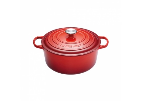 Cocotte Fonte Signature Ronde 5,3 L Rouge Cerise (26 cm)