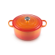 Cocotte Fonte Signature Ronde 5,3 L Orange Volcanique (26 cm)
