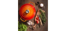 Signature Ronde Gietijzeren Stoofpot 5,3 L Oranje-rood (26 cm)