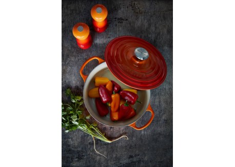 Cocotte Fonte Signature Ronde 5,3 L Orange Volcanique (26 cm)