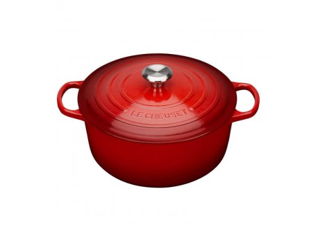 Signature Ronde Gietijzeren Braadpan 6,7 L Kersenrood (28 cm)