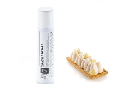 i78 Spray Alimentaire Effet Velours Blanc 250 ml