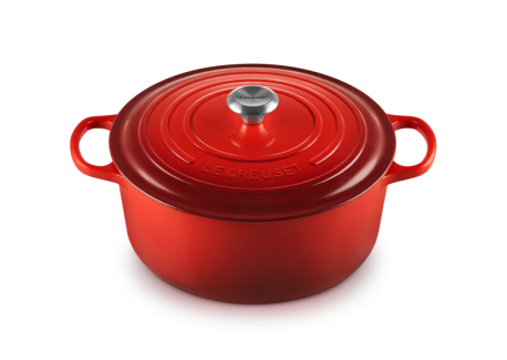 Signature Ronde Gietijzeren Stoofpot 8,1 L Kersenrood (30 cm)