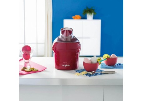 Le Glacier  Ijsmaker RVS Kom 1,5 L Rood