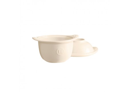 Mini Cocotte "l'Oeuf" Argile Blanc Cassé 
