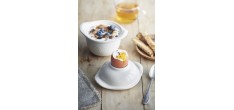 Mini Cocotte "l'Oeuf" Argile Blanc Cassé 