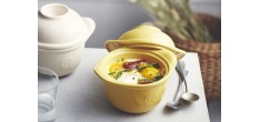 Mini Cocotte "l'Oeuf" Argile Blanc Cassé 