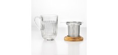 Ouessant Verre à Thé avec Filtre et Couvercle 36 cl