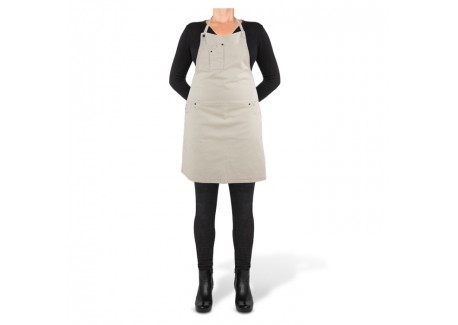 5 Pocket Aprons Keukenschort Organisch Katoen Sand