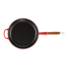 Zie dia Signature Koekenpan met Houten Steel 28 cm Kersenrood