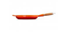 Signature Koekenpan met Houten Steel 28 cm Oranje-Rood