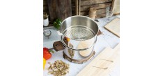 Biome Cuit Vapeur 24 cm Poignées Bois de Hêtre 2 pcs