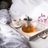 Zie dia Darjeeling Glazen Theepot Met RVS Filter 1,2 L