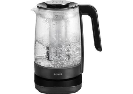 Enfinigy Black Bouilloire Electrique en Verre Température Réglable 1,7