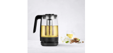 Enfinigy Black Bouilloire Electrique en Verre Température Réglable 1,7