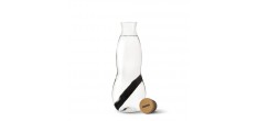 Eau Carafe Glazen Karaf 1,1 L + Koolstoffilter Binchotan
