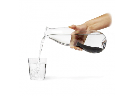 Eau Carafe en Verre 1,1 L + Filtre Charbon Binchotan