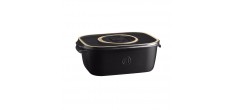 Boîte à Fromage Céramique 3,5 L Noir Mat Truffe 