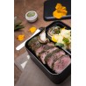 Zie dia Square Bento LunchBox Zwart Made in France 1,7 L