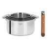 Voir la slide Casteline 5 Set Casseroles Inox Brillant 4 pcs + Manche Amovible Bois