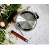 Zie dia Casteline 5 4-delige Glanzende RVS Steelpannenset + Hfneembaar Houten