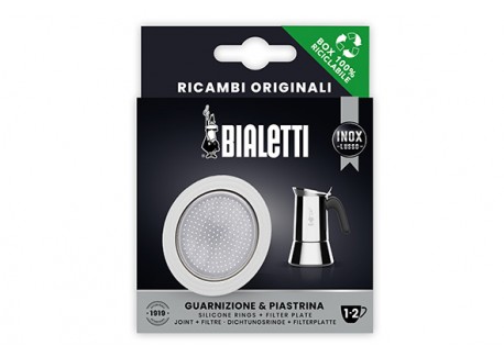 New Venus Gummiring + Filter 1-2 Kops Italiaansekoffiezetter