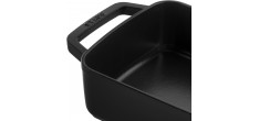Plat à Four Fonte Rectangulaire 30x20 cm Noir 3,15 l